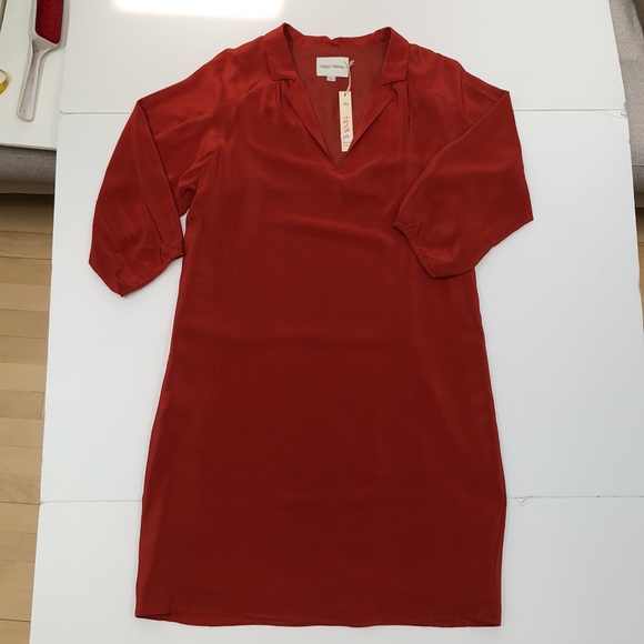 NWT - 100% silk Dagg and Stacey dress - rust - size 6 - Picture 4 of 9